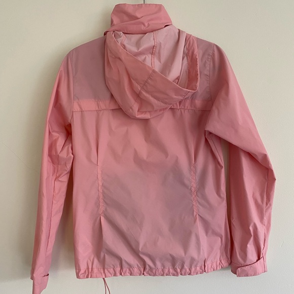 Columbia pink hooded rain jacket. - Picture 2 of 3